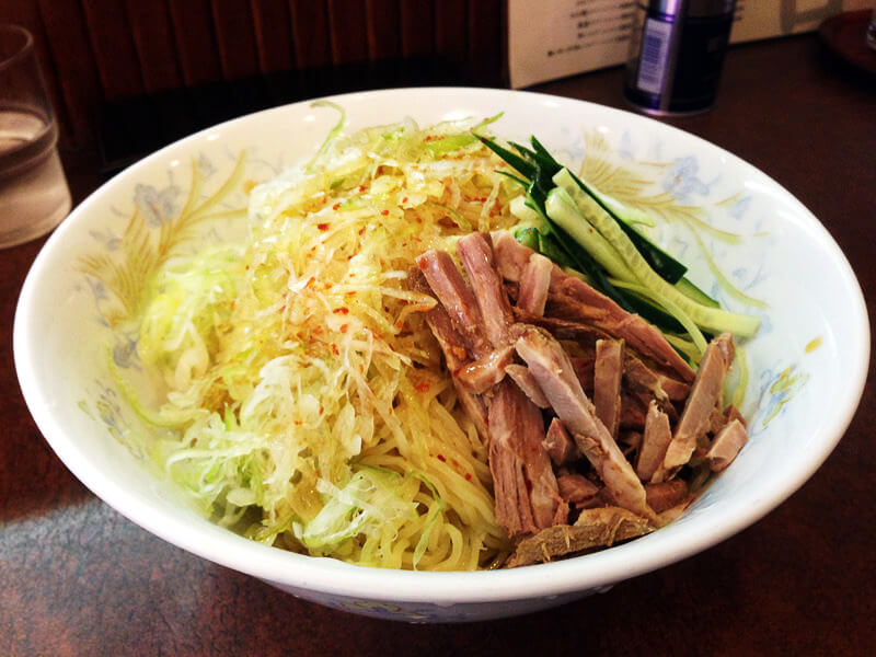 鶏舎の冷やし葱そば