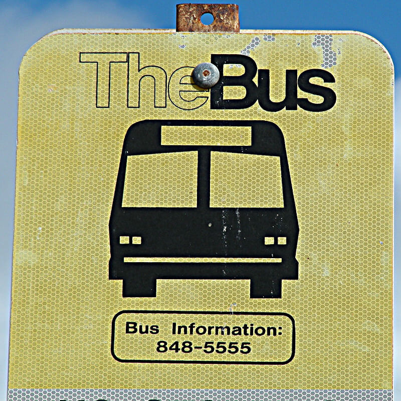 the busバスストップ