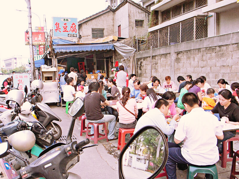 臭豆腐のお店の光景