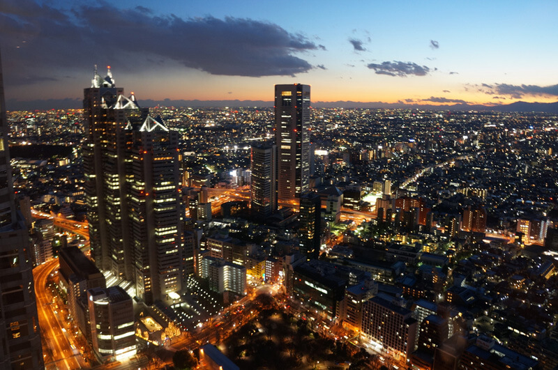 新宿エリアの夜景