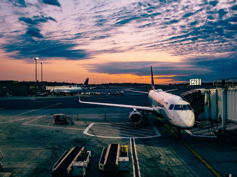 飛行機の写真