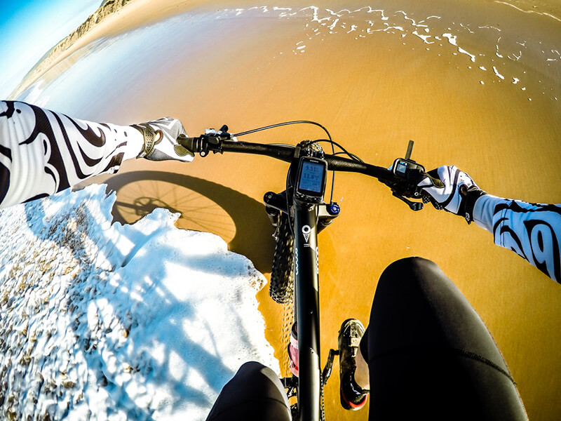GoProで撮影された自転車からの画像