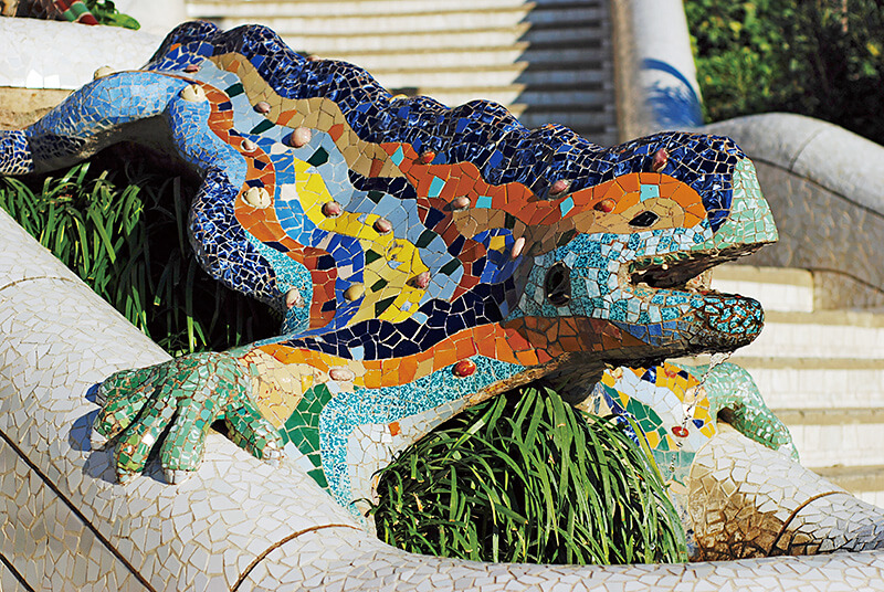 グエル公園のトカゲ