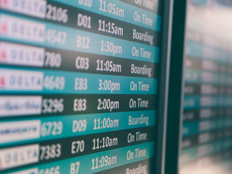 航空券の予約はお早めに