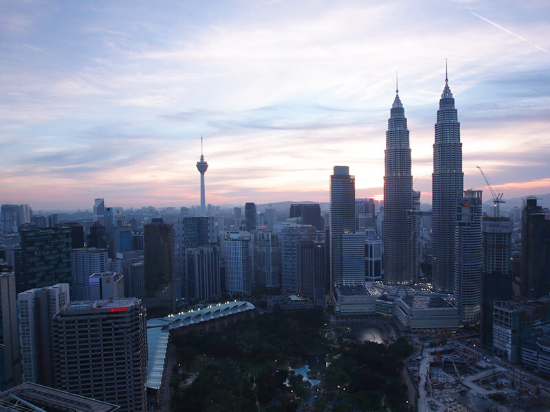 マレーシアの首都クアラルンプールの風景