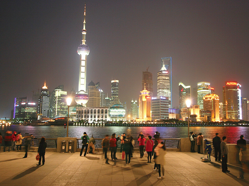 外灘(ワイタン)エリアの夜景