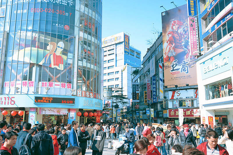 西門町の風景