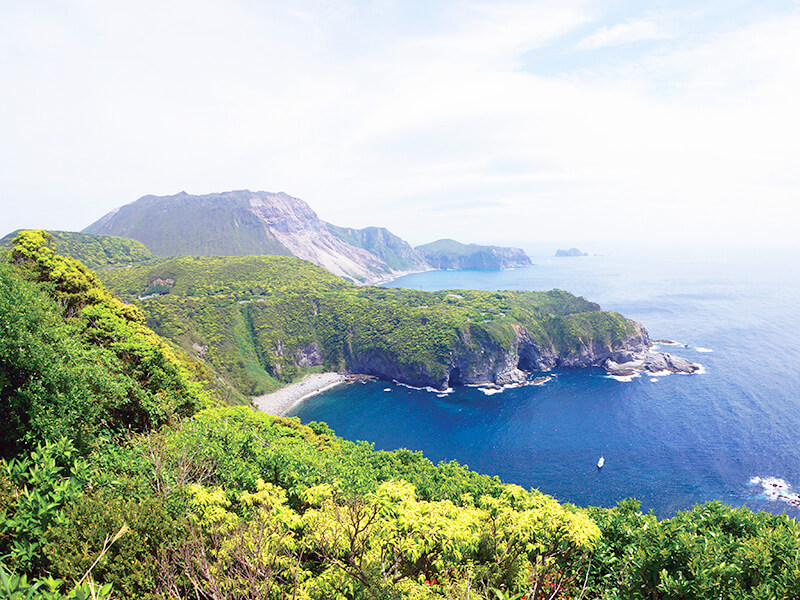 伊豆七島 神津島 多幸湾展望台からの風景