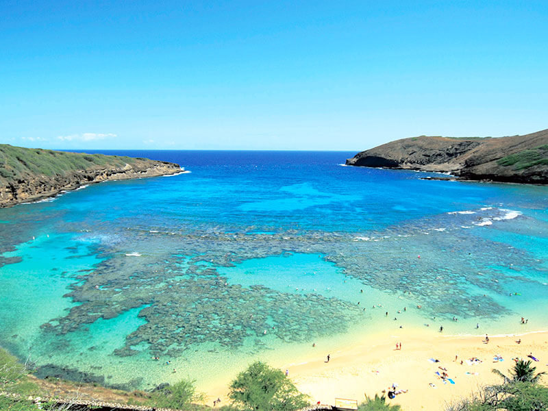ハナウマ湾の景色