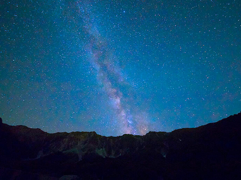大山の星空
