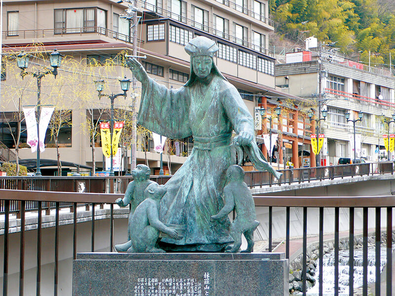 下呂温泉 林羅山像