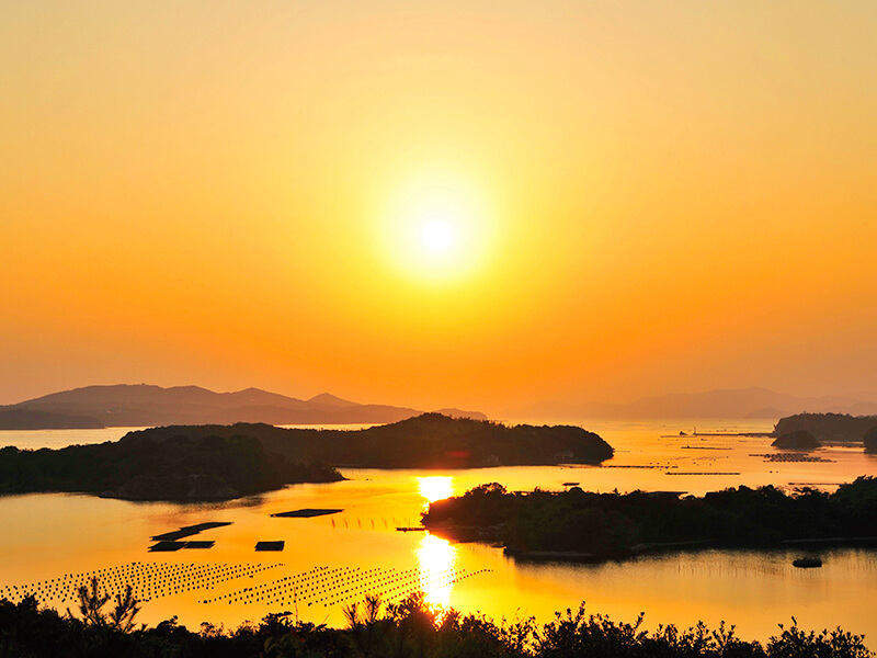 英虞湾の夕日 2011