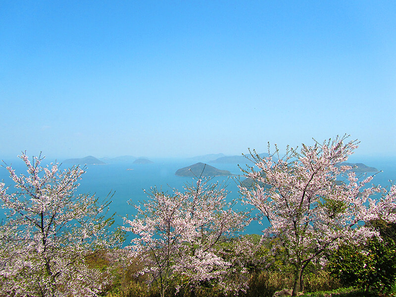 紫雲出山からのぞむ瀬戸内海
