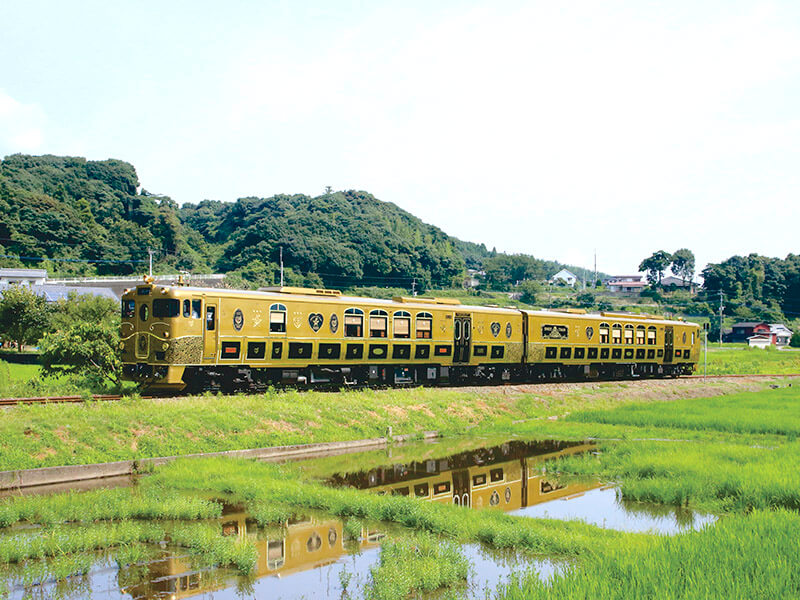 田園をゆく或る列車