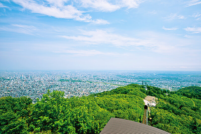 藻岩山からの札幌市の街並み