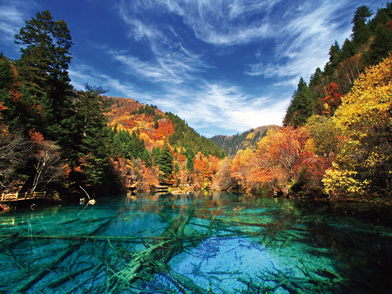 紅葉の九寨溝