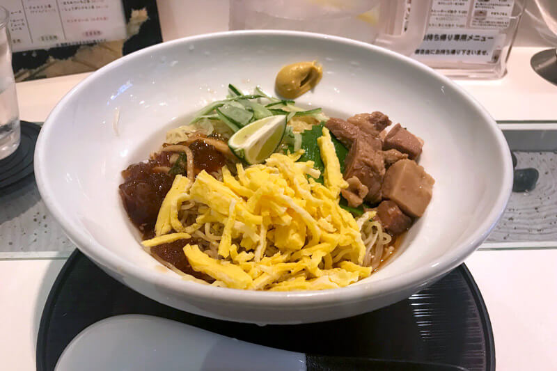 らーめんカフェ九月堂の冷やし中華