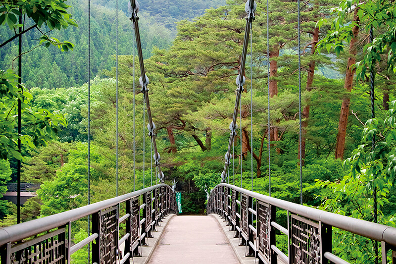 吹割の滝 吊橋