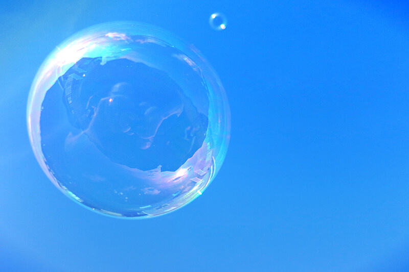 bubble in sky