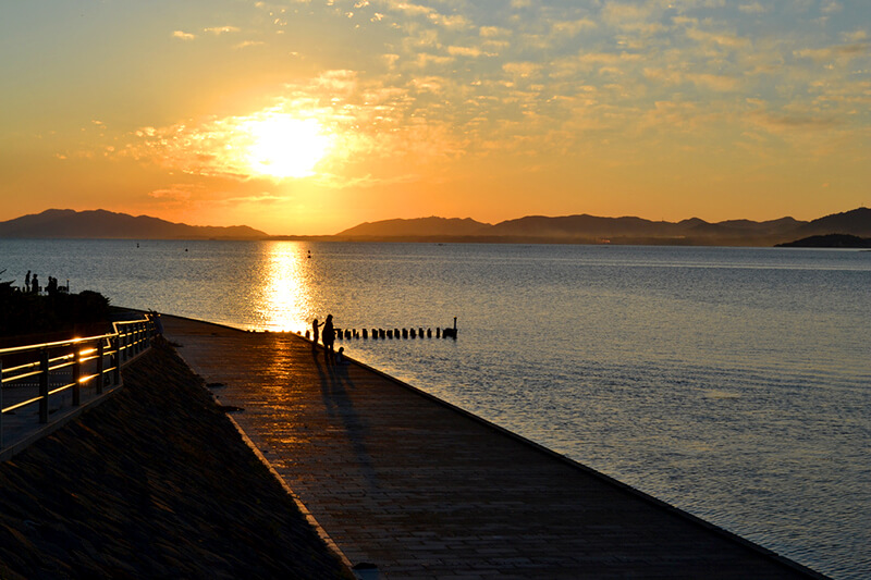 宍道湖 夕焼け