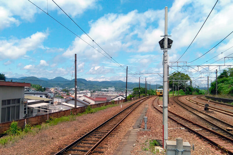 金谷駅からの風景
