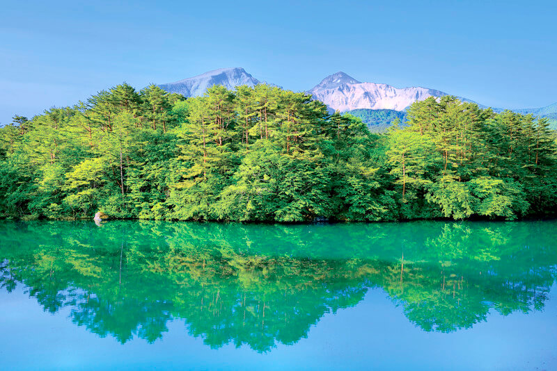 五色沼 毘沙門沼