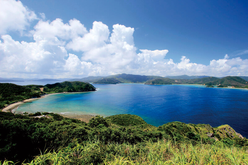 加計呂麻島 青い海