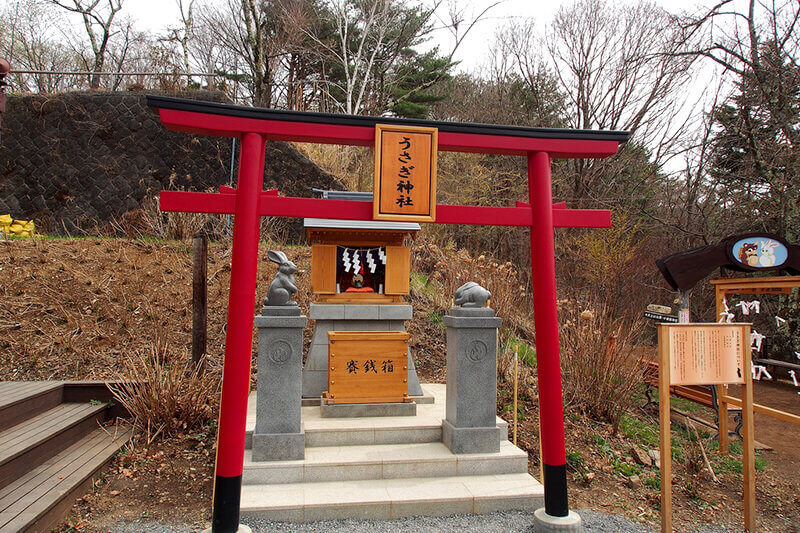 河口湖天上山公園 うさぎ神社