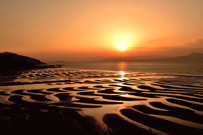 御輿来海岸 夕景