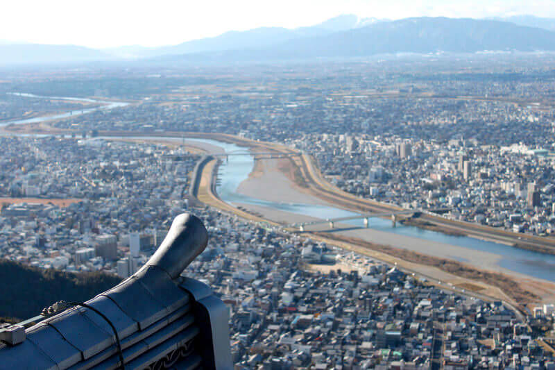岐阜城からの長良川
