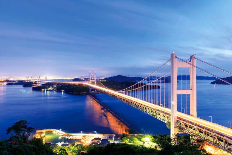 瀬戸大橋 ライトアップ