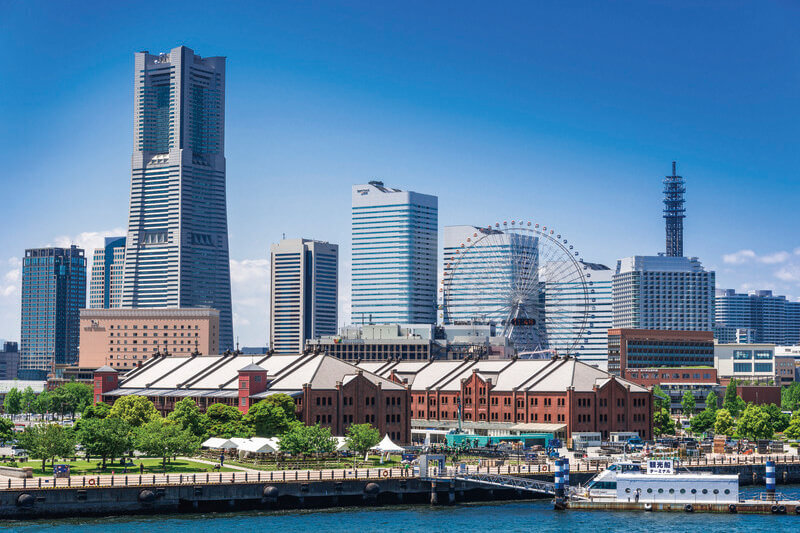 横浜 赤レンガ倉庫とランドマークタワー