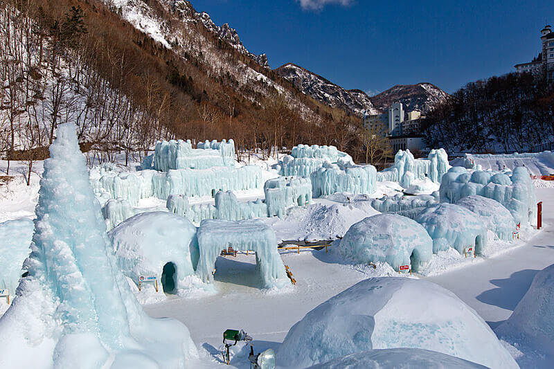 層雲峡氷瀑まつり 層雲峡氷瀑祭り 2014