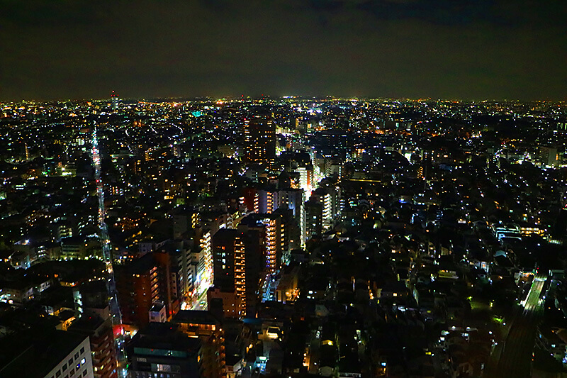 キャロットタワー展望台からの夜景