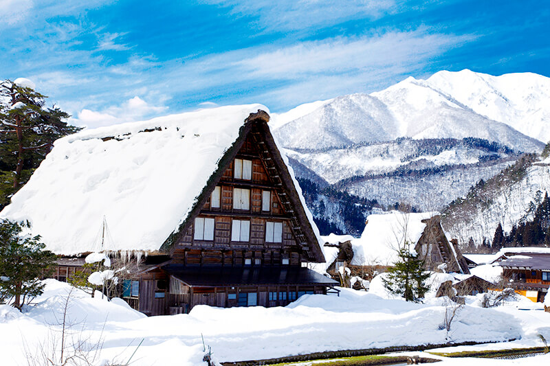 白川郷 雪