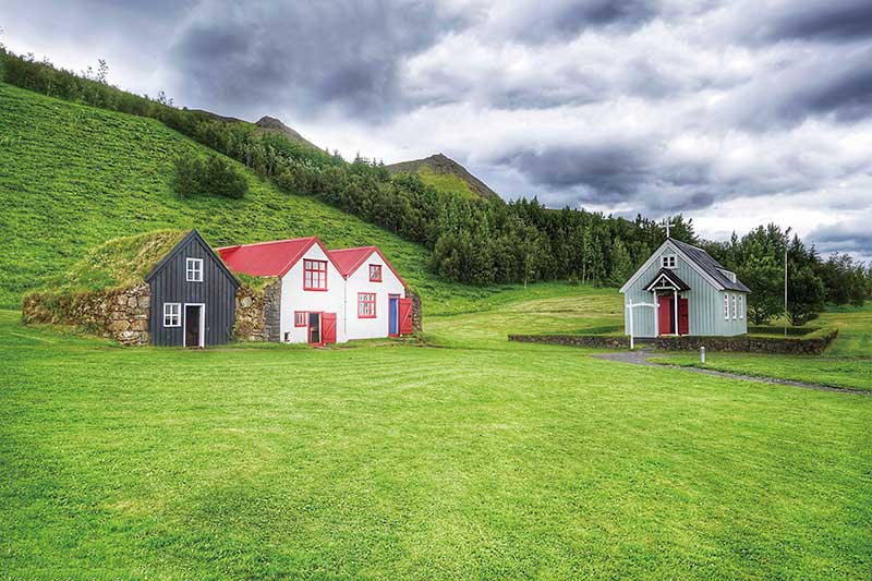 アイスランド 芝生の家
