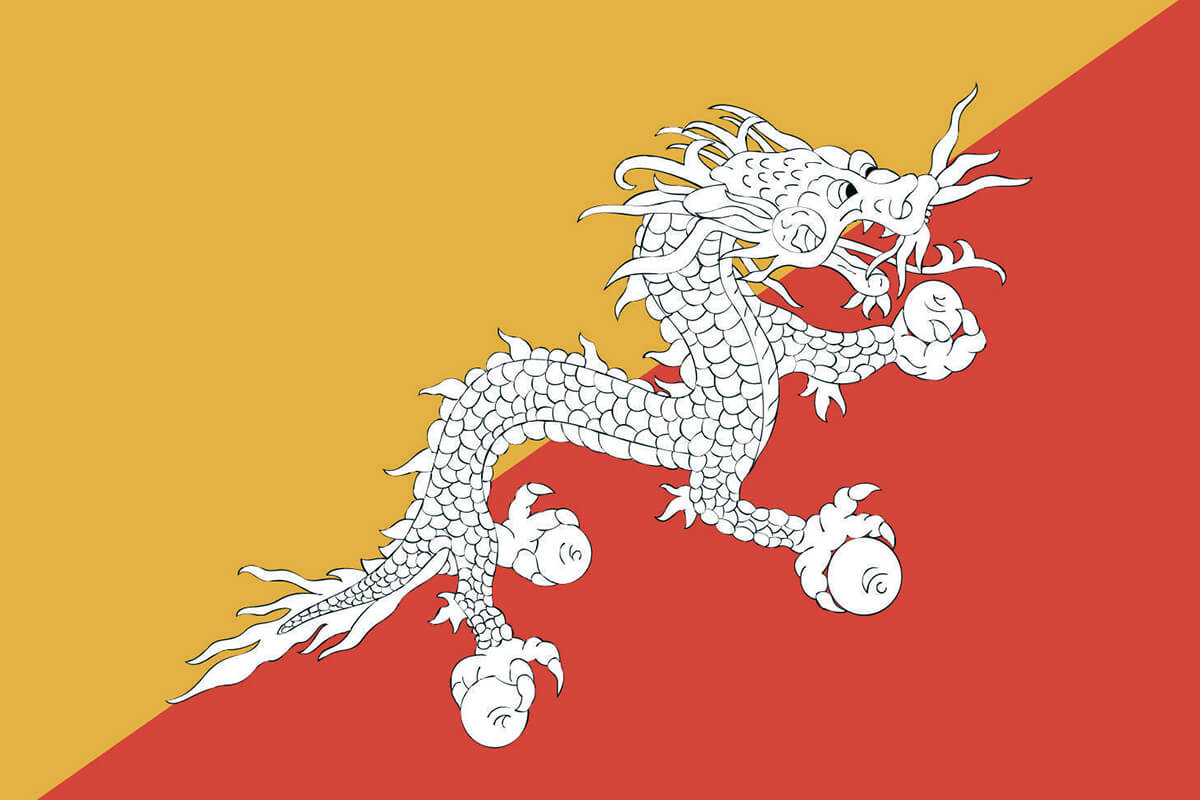ブータン 国旗